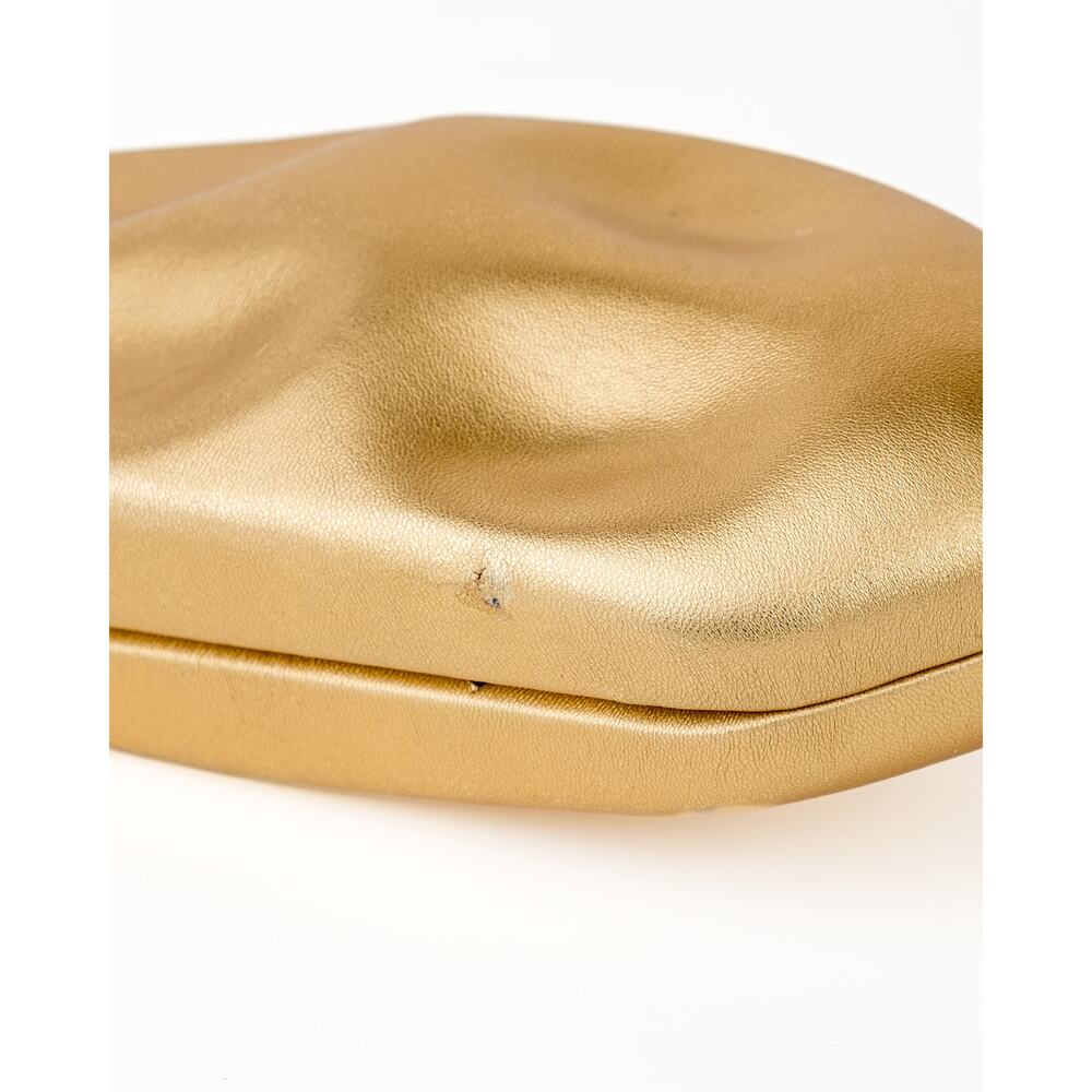 Cult Gaia Caldera Clutch Brass Metallic Leather Sculptural Minaudière Bag $598 - Picture 15 of 16